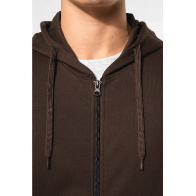 Full zip hooded sweatshirt